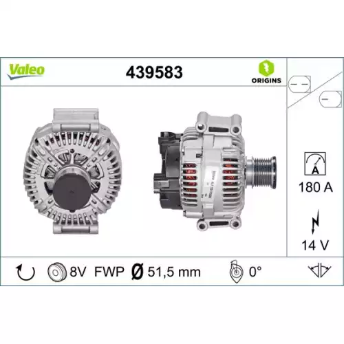 VALEO Alternatör Komple 439583