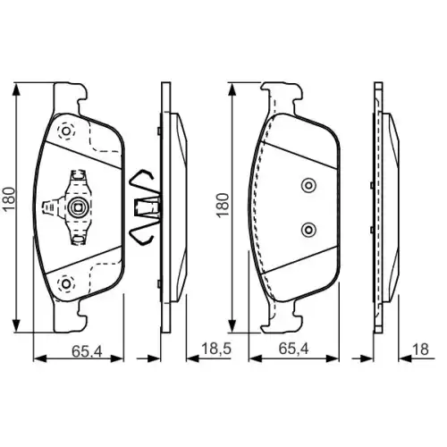 BOSCH Ön Fren Balatası Tk 0986TB3207