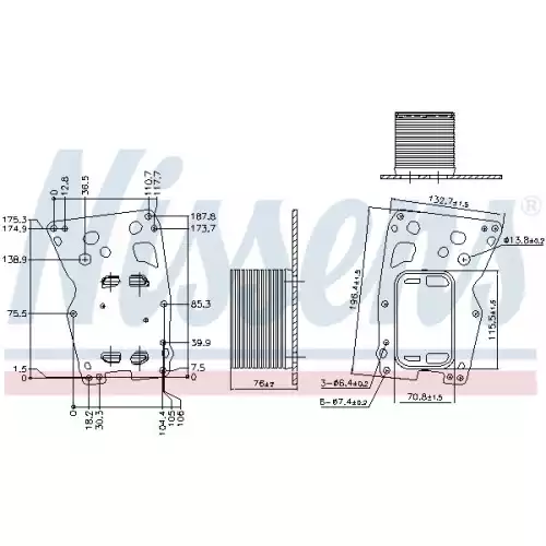 NISSENS Motor Yağ Radyatörü 90907