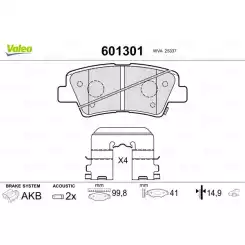 VALEO Arka Fren Balatası Tk 601301