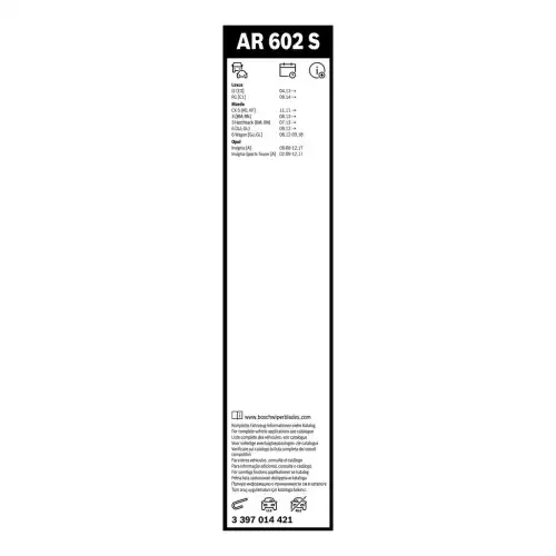 BOSCH Silecek Süpürgesi Ön Takım Muz Tipi 600-450mm 3397014421