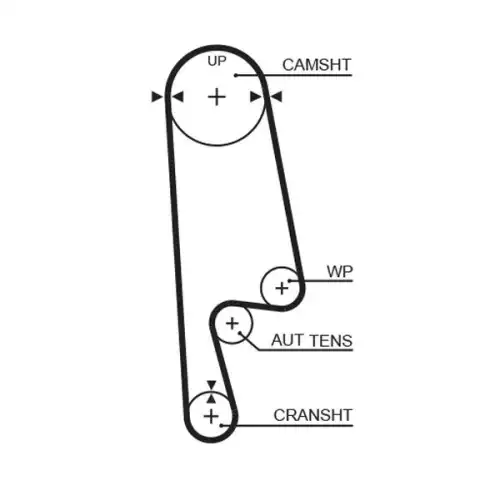 GATES Eksantrik Triger Kayışı 113-240 5234XS