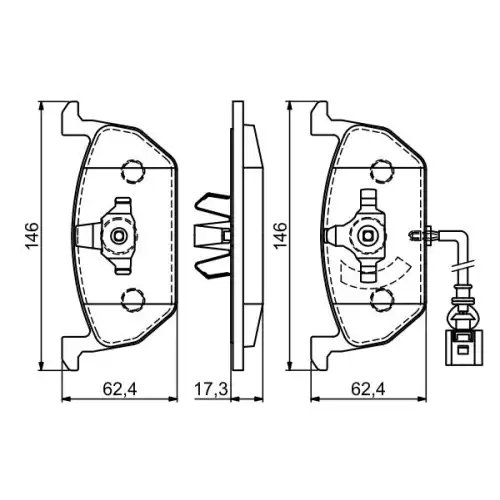 BOSCH Ön Fren Balatası Tk 0986494721