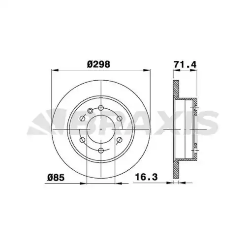 BRAXIS Arka Fren Diski AD0221