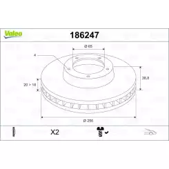 VALEO Ön Fren Diski 186247