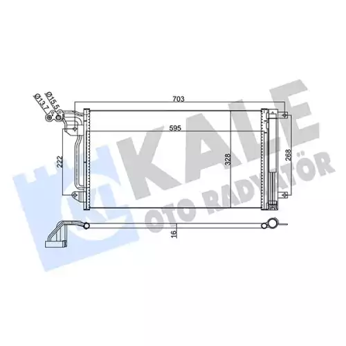 KALE Klima Radyatörü Kondanser 342395