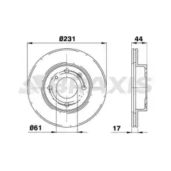 BRAXIS Ön Fren Diski Havalı AE0639