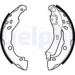 DELPHI Arka Fren Balatası Papuclu Levyeli LS1929