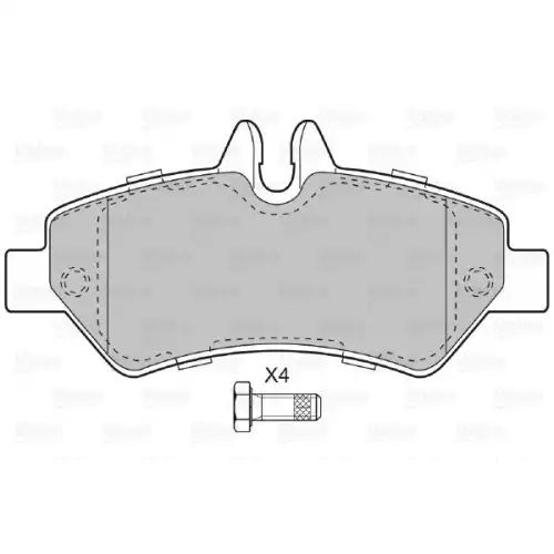VALEO Arka Fren Balatası Tk 598876