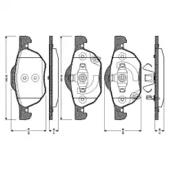 BOSCH Ön Fren Balatası Tk 0986TB2873