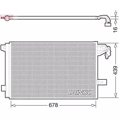 DENSO Klima Radyatörü Kondenser DCN32063