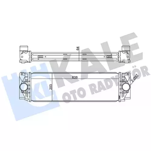 KALE Turbo Radyatörü İntercooler 342800