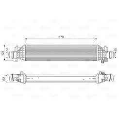 VALEO Turbo İntercool radyatörü 818629