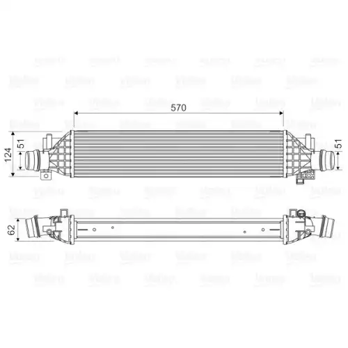 VALEO Turbo İntercool radyatörü 818629