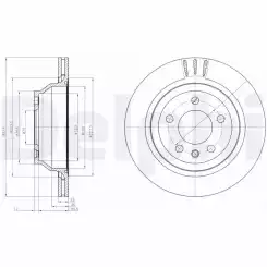 DELPHI Arka Fren Diski Havalı 314 5 BG3894