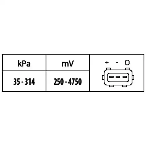 HELLA Emme Manifold Basınç Sensörü 6PP009400321