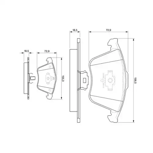 BOSCH Ön Fren Balatası Tk 0986494077