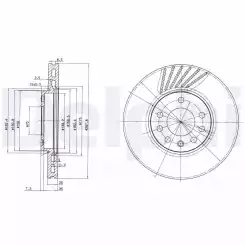 DELPHI Ön Arka Fren Diski Karbon Kaplamalı BG3142C