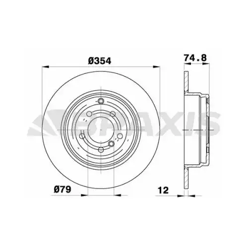 BRAXIS Arka Fren Diski AD0995