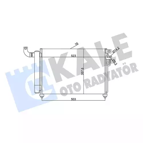 KALE Klima Radyatörü Kondanser 343125
