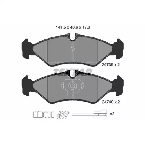 TEXTAR Arka Fren Balatası 2473901