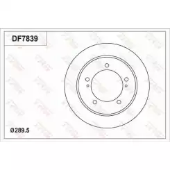 TRW Ön Fren Diski 289.5.mm DF7839