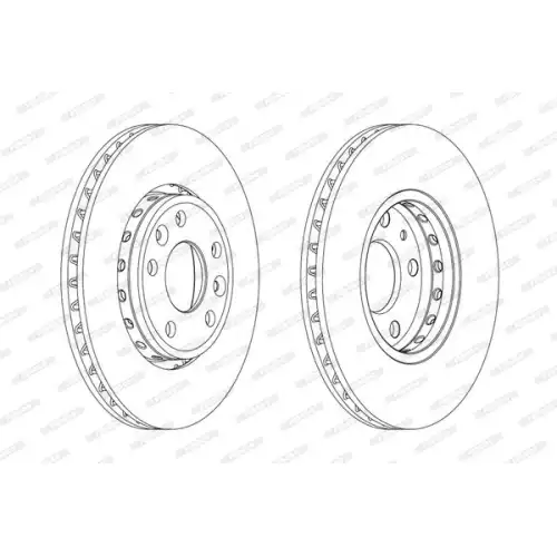 FERODO Ön Fren Diski Havalı 296Mm DDF1726