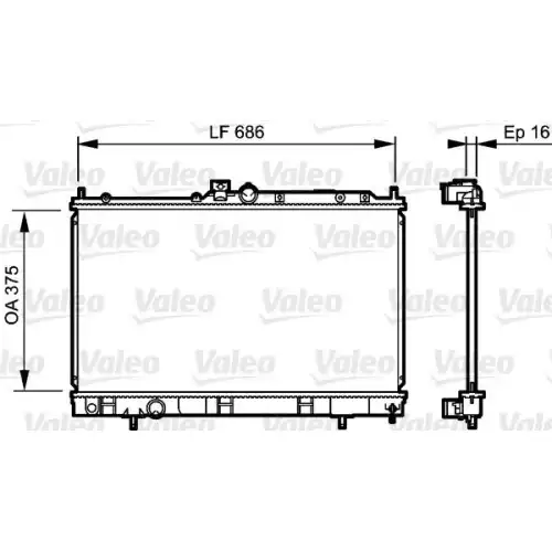 VALEO Motor Su Radyatörü 735198