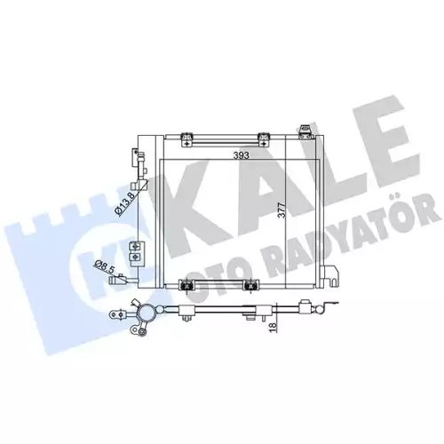 KALE Klima Radyatörü Kondanser 393800