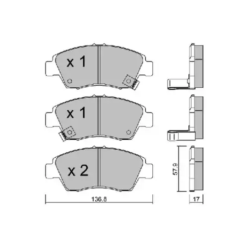 AISIN Ön Fren Balatası Tk D5070M BPHO-1001