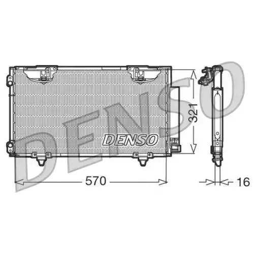 DENSO Klima Radyatörü Condenser DCN50010