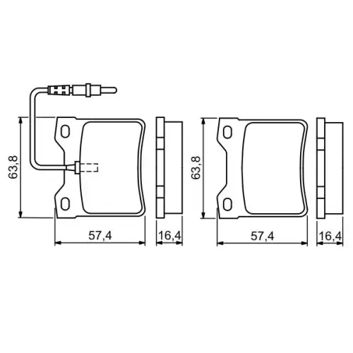 BOSCH Arka Fren Balatası Tk 0986494055