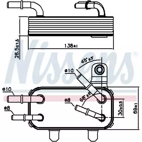 NISSENS Motor Yağ Radyatörü 90951