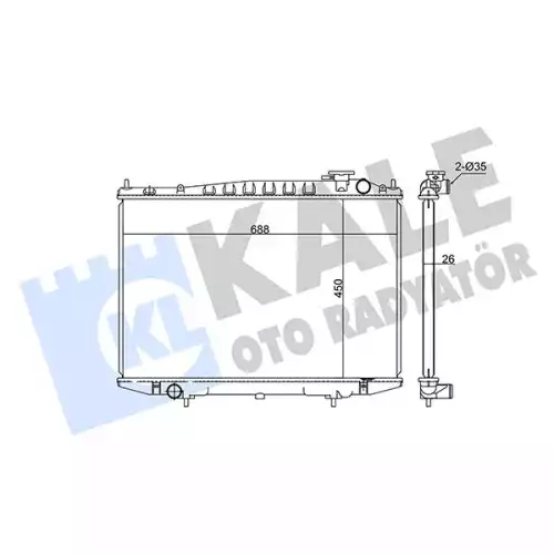 KALE Motor Su Radyatörü 362700