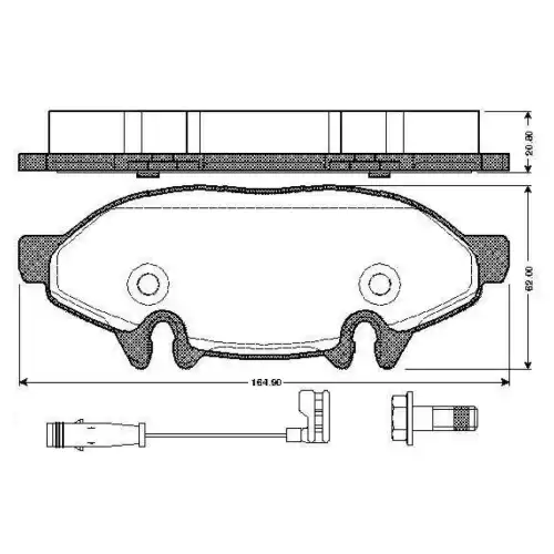 BOSCH Ön Fren Balatası Tk 0986TB2882