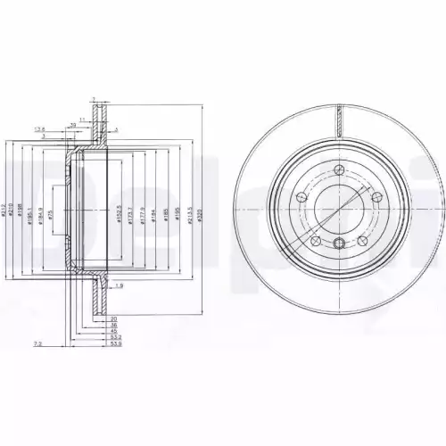 DELPHI Arka Fren Diski 320Mm BG3872