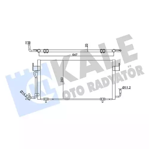 KALE Klima Radyatörü Kondanser 345340
