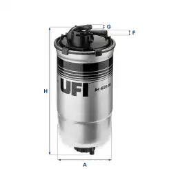 UFI Mazot Filtre 24.428.00