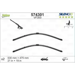 VALEO Ön Cam Silecek Süpürgesi Takım 530 475mm 574301