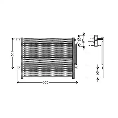 AVA Klima Radyatörü Condanser BW5203