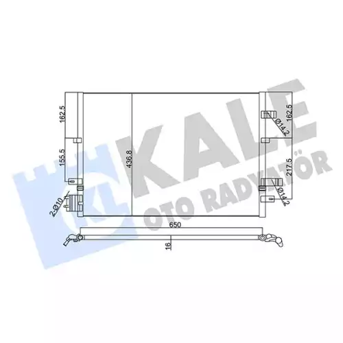 KALE Klima Radyatörü Kondanser 345380