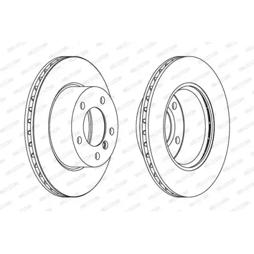 FERODO Ön Fren Diski Havalı 284Mm DDF1228