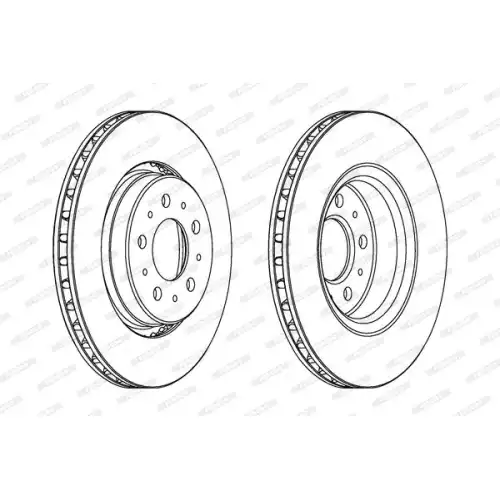 FERODO Ön Fren Diski Havalı 302Mm DDF1031