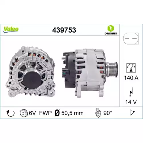 VALEO Alternatör Komple 439753