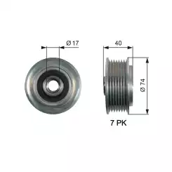 GATES Alternatör Kasnağı OAP7159