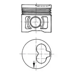 KOLBENSCHMIDT Motor Piston 79.51mm 91386600