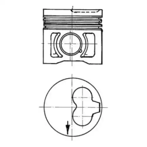 KOLBENSCHMIDT Motor Piston 79.51mm 91386600