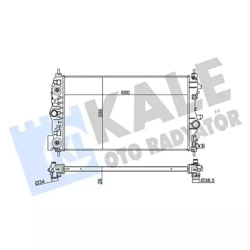 KALE Motor Su Radyatörü 349300