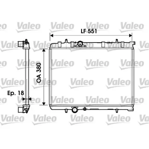 VALEO Motor Su Radyatörü Manuel 734346