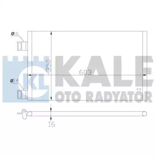 KALE Klima Radyatörü Kondanser 342550